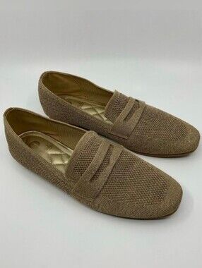 La Strada Metallic Mesh Cushioned Loafers Flats Gold EU38